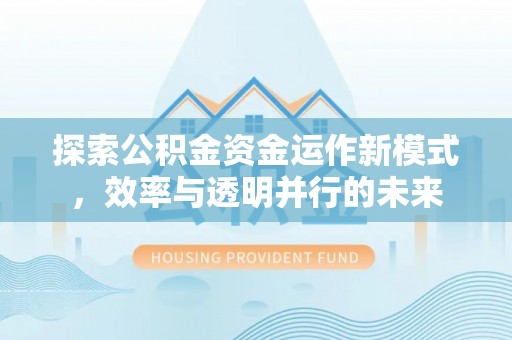 栖霞探索公积金资金运作新模式，效率与透明并行的未来