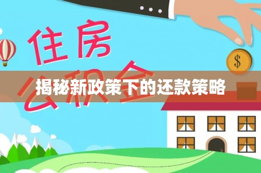 栖霞揭秘新政策下的还款策略