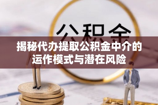 栖霞揭秘代办提取公积金中介的运作模式与潜在风险