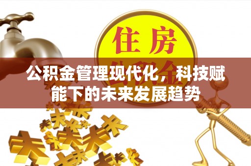 栖霞公积金管理现代化，科技赋能下的未来发展趋势