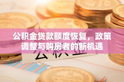 栖霞公积金贷款额度恢复，政策调整与购房者的新机遇